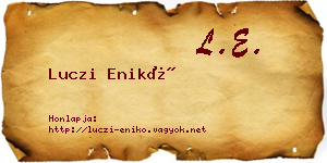 Luczi Enikő névjegykártya